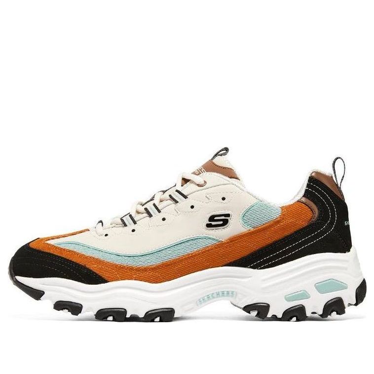 Skechers D'lites 1.0 Sneakers 'White Black Orange' 237153-BKMT