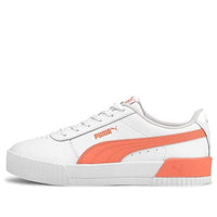 (WMNS) PUMA Carina Leather 'White Orange' 370325-30