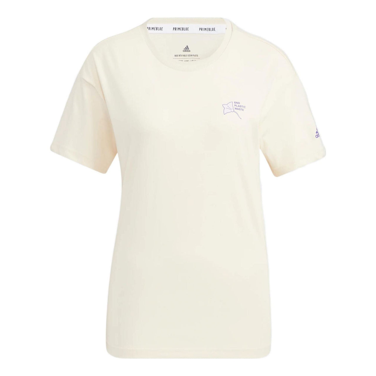 (WMNS) adidas Parley Ocean Plastic Graphic T-Shirt 'White' HE7339