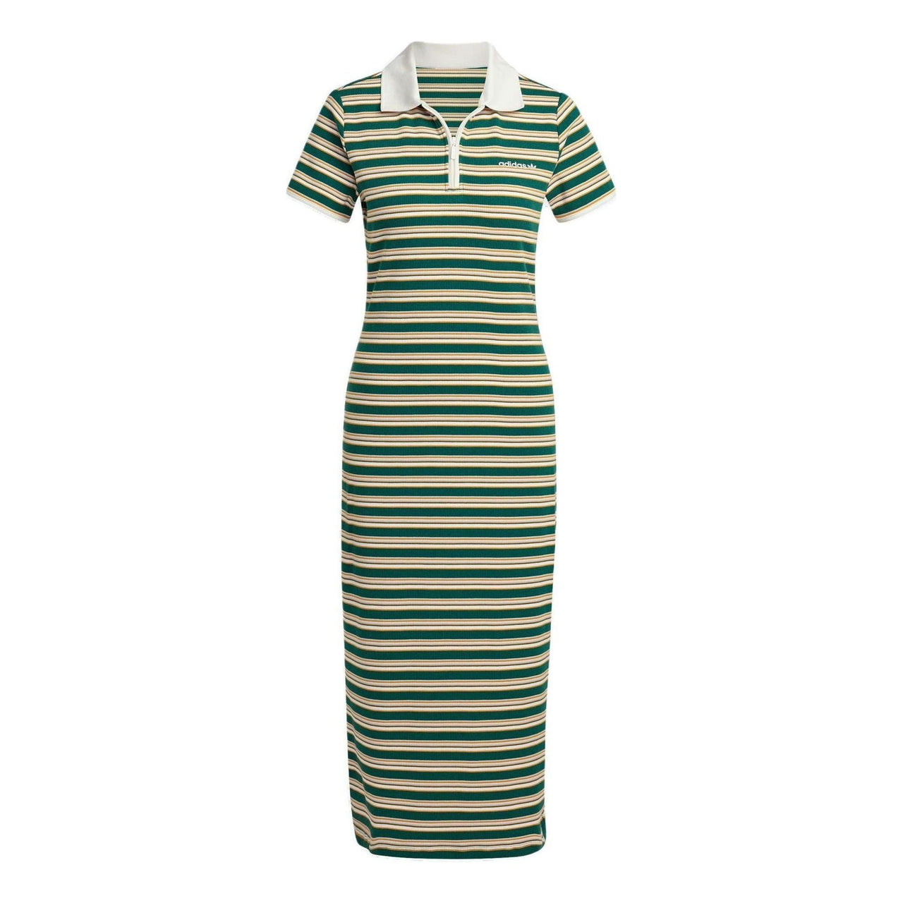 (WMNS) adidas '80S Stripes Dress 'Green Yellow White' Asia Sizing JC6178