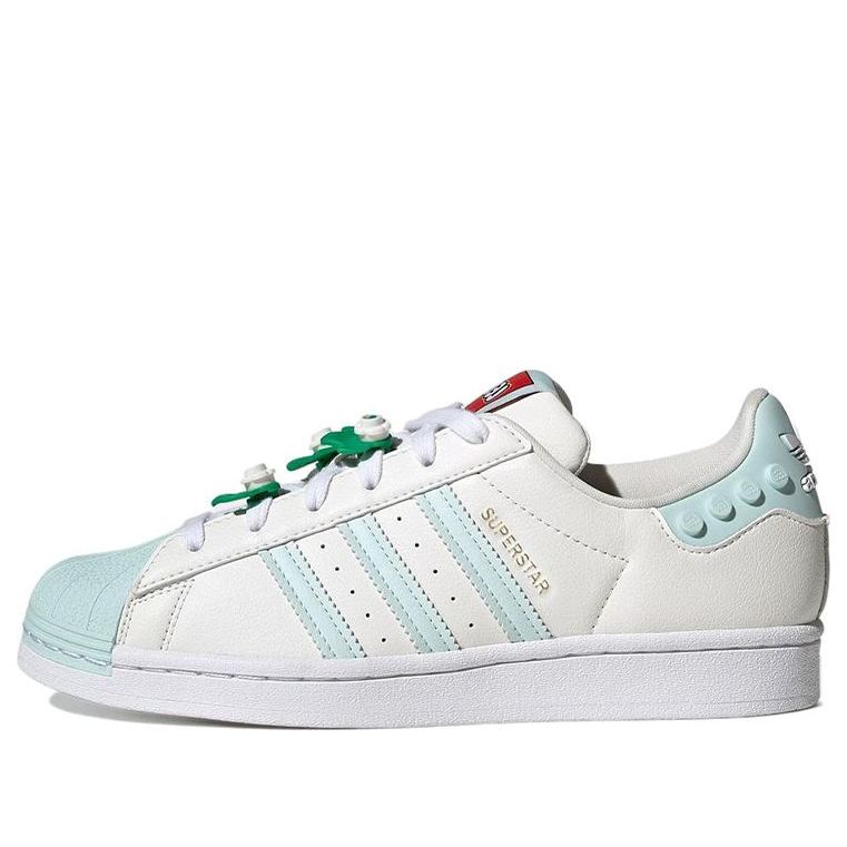 (WMNS) adidas LEGO x Superstar 'Clear White Ice Mint' GX7206