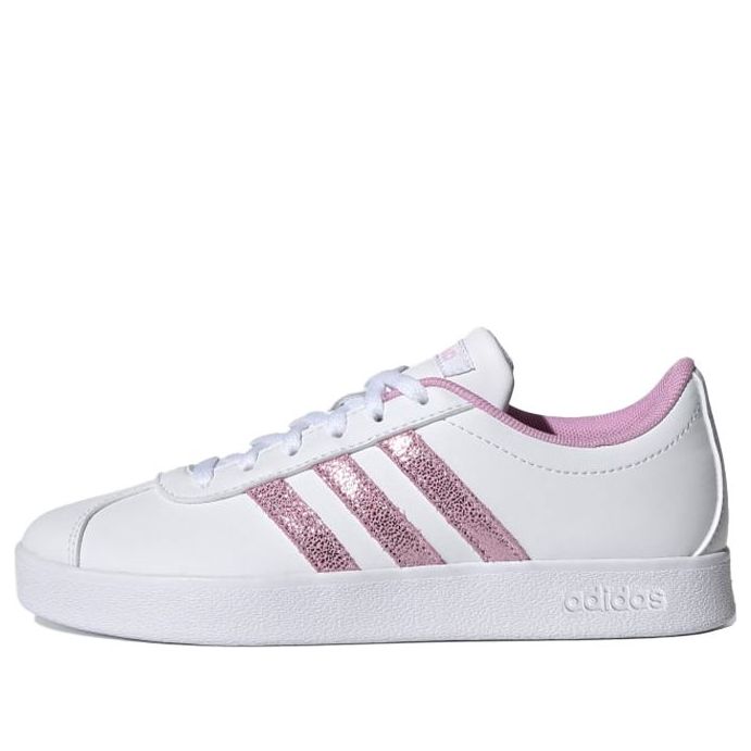 (GS) adidas neo Vl Court K 'White Purple' FY8904