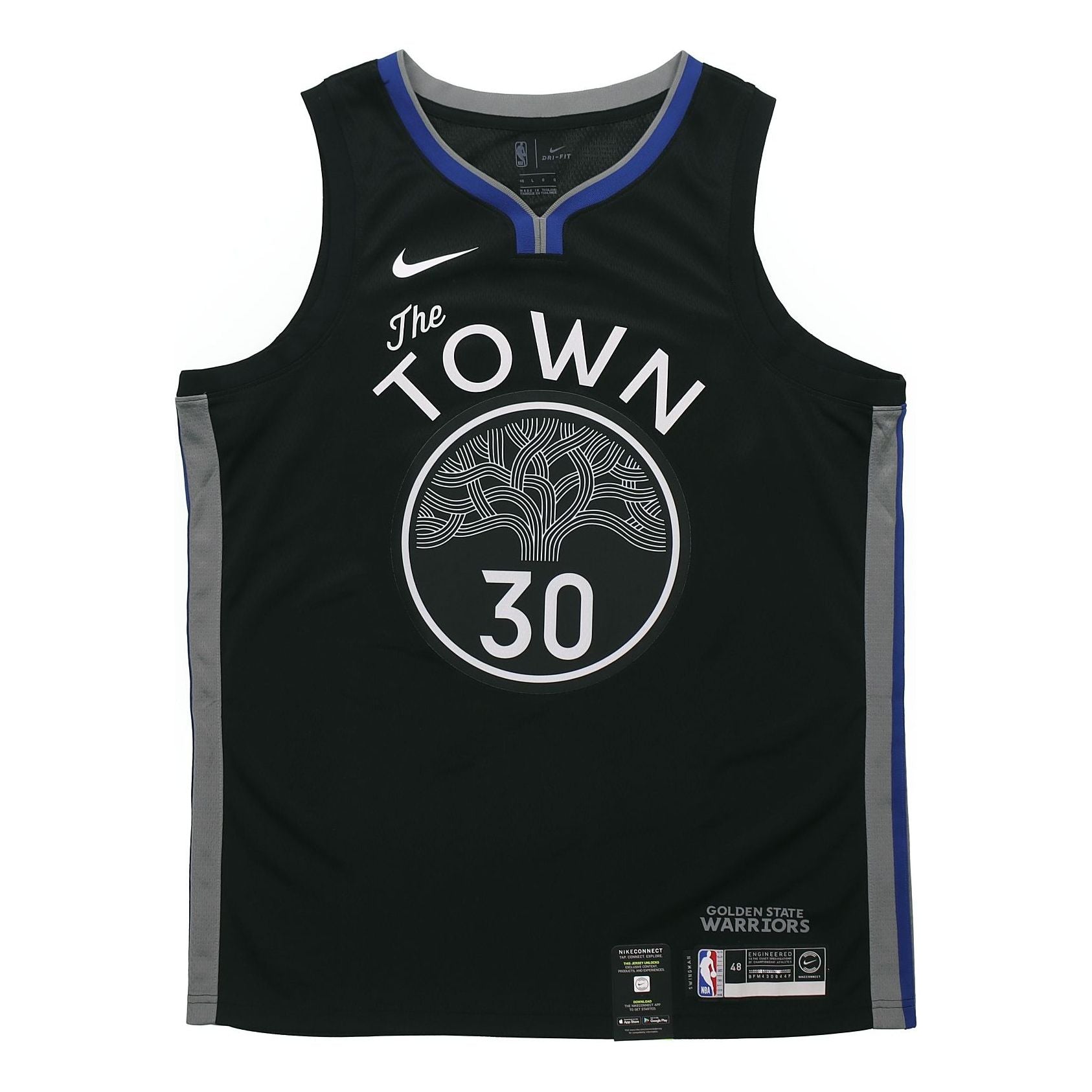 Nike NBA City limited Jersey SW Fan Edition 2019-2020 Season Golden State Warriors Curry 30 Black AV4638-014