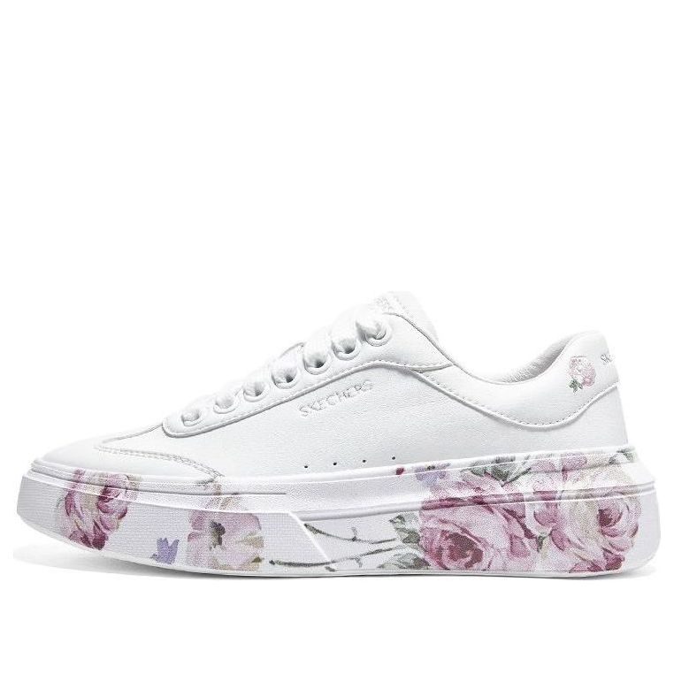 (WMNS) Skechers Cordova Classic-Painted Florals 'White' 185062-WHT