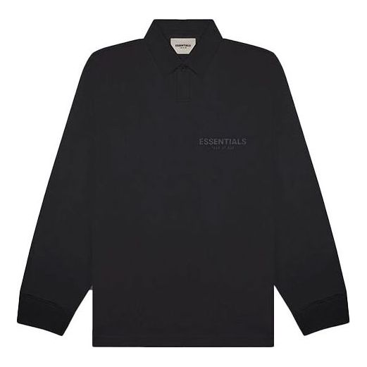 Fear of God Essentials FW20 Long Sleeve Polo Shirt 'Black' FOG-FW20-362