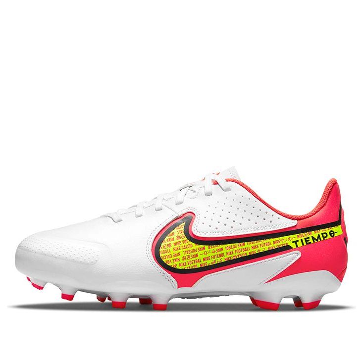(GS) Nike K Jr Tiempo Legend 9 Academy MG Soccer Shoes White/Red DA1333-176