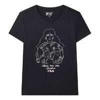 (WMNS) FILA Casual Cotton Short Sleeve Blue F11W038150F-NV