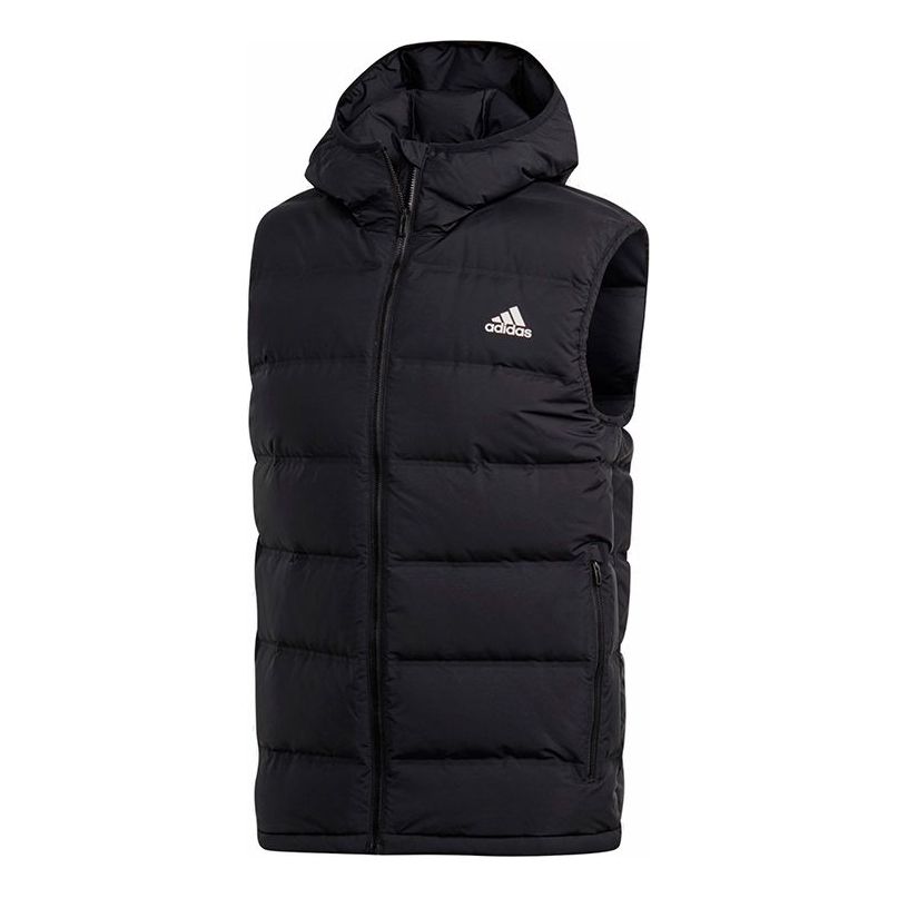 adidas Helionic Hooded Down Vest Men Black BQ2006