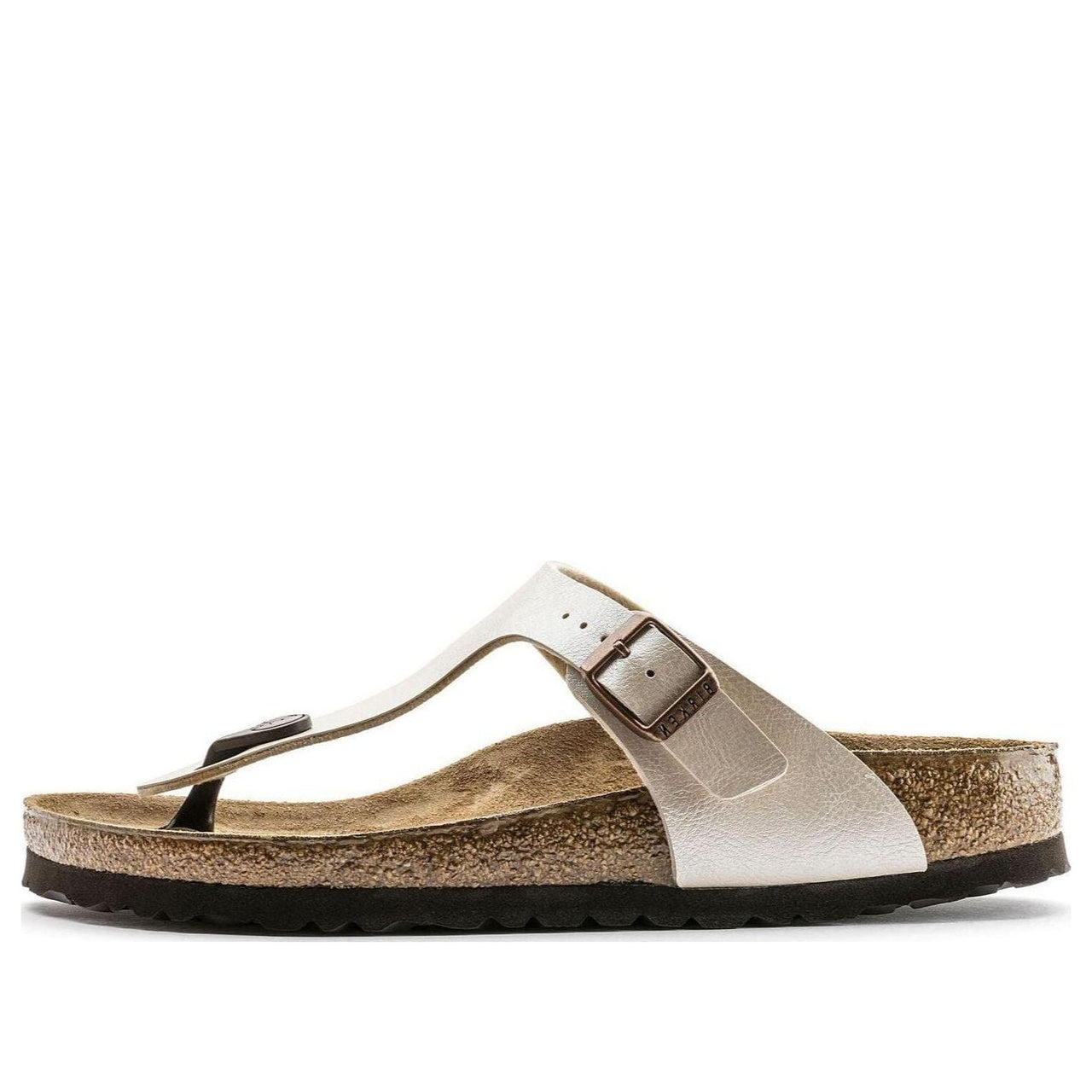 Birkenstock Gizeh Birko-Flor Graceful Narrow Fit Sandals 'Pearl White' 0943873