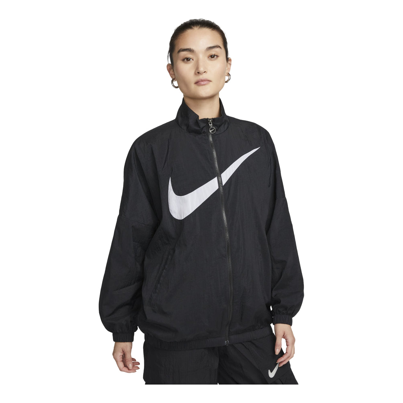(WMNS) Nike Sportswear Essential Woven Jacket 'Black' DX5865-010