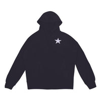 (WMNS) Converse Logo Knit hooded Drawstring Black 10020752-A01