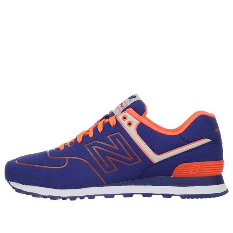 New Balance 574 Neon Lights Sneakers Blue/Orange ML574NEL