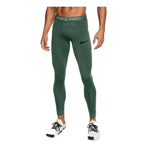 Nike Training Quick Dry Leggings Silver Green Silvergreen BV5642-337