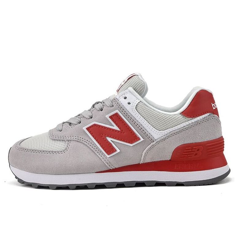 (WMNS) New Balance 574 Series Of Grey Red WL574WNB