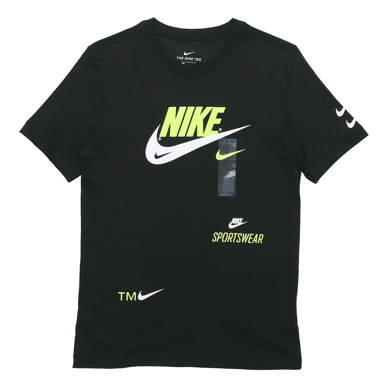 Nike Alphabet Logo Sports Short Sleeve Black CU0079-010