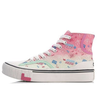 (WMNS) Li-Ning x LINE FRIENDS WeiWu Canvas Hi Shoes 'Pink White' AGCQ594-2