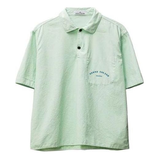 STONE ISLAND Marina Chalk Plating T-shirt 'Light Green' 7815111X3-V0052