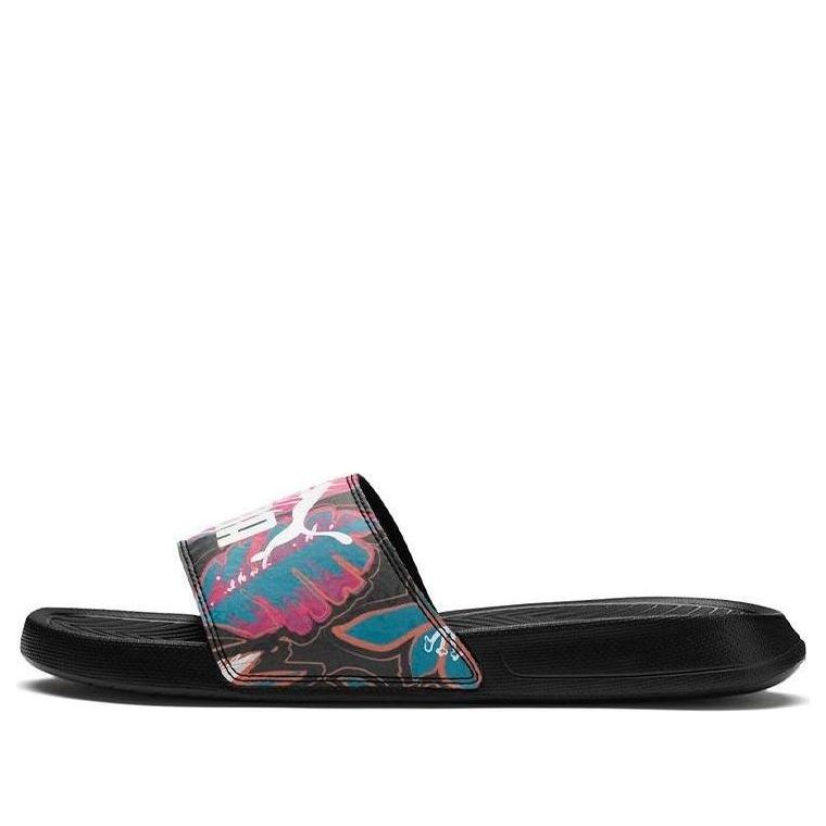 (WMNS) PUMA Popcat Flower Power Sandals Black 369423-01