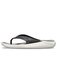 Crocs LiteRide Beach Flip-Flops Black Gray 'Black Grey' 205182-05M