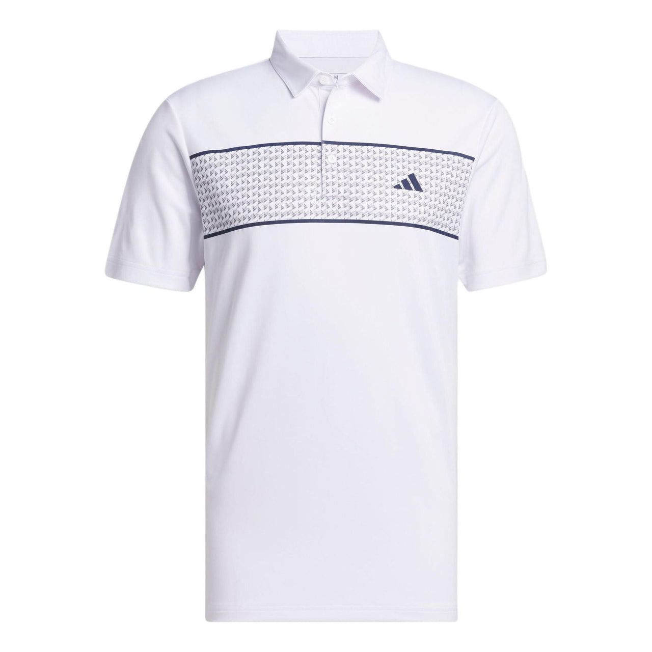 adidas Chest Stripe Polo Shirt Asia Sizing 'White' IU4344