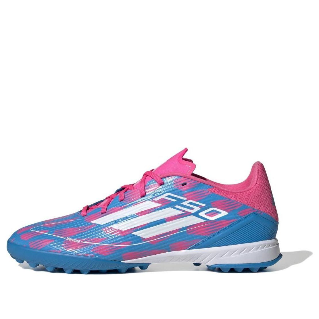 adidas F50 League Turf 'Solar Blue Cloud White Solar Pink' IF1336