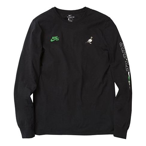 Nike x Staple Crossover Printing Embroidered Round Neck Pullover Black 1911C10048