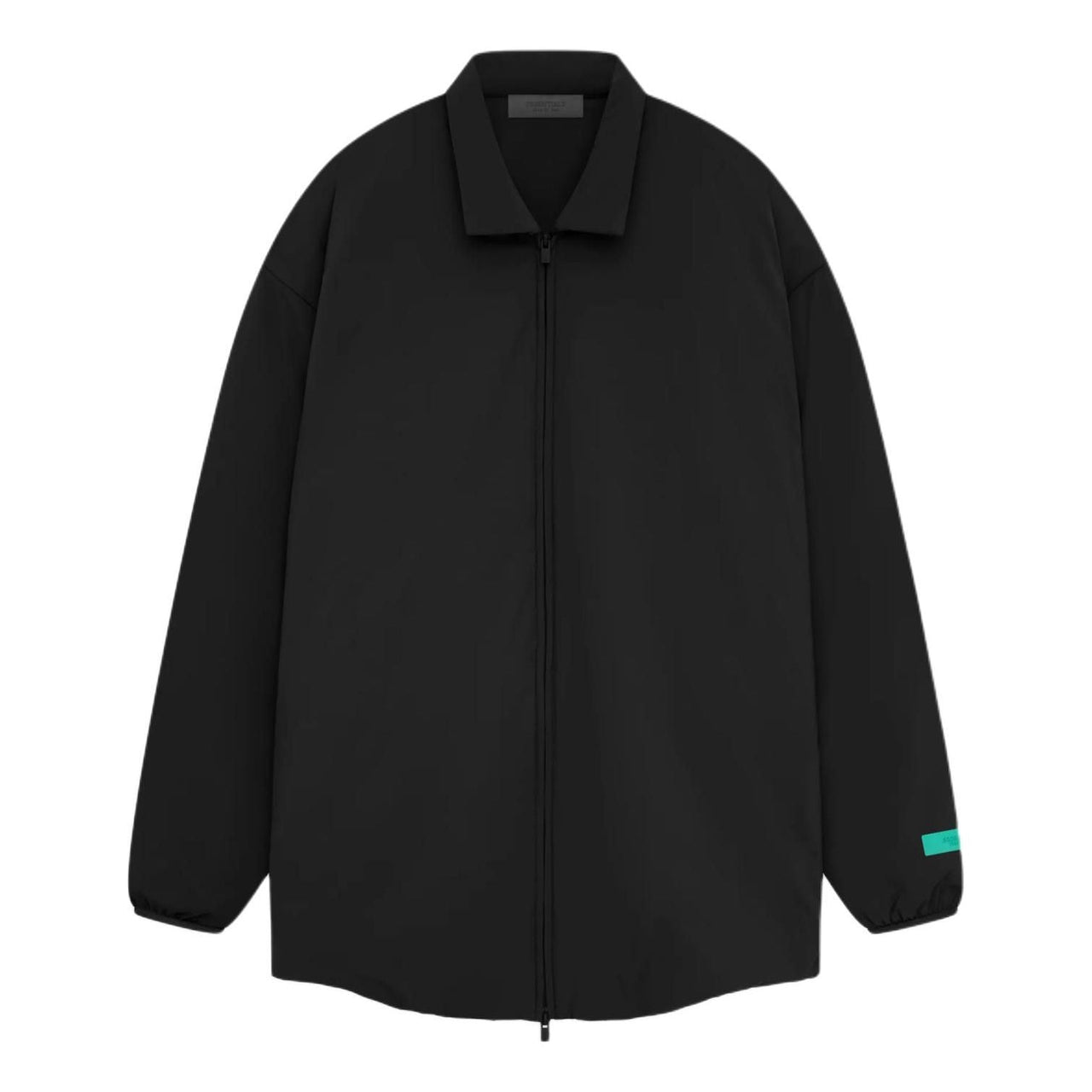 Fear of God Essentials SS24 Nyon Filled Shirt Jacket 'Jet Black' 202SP244494F