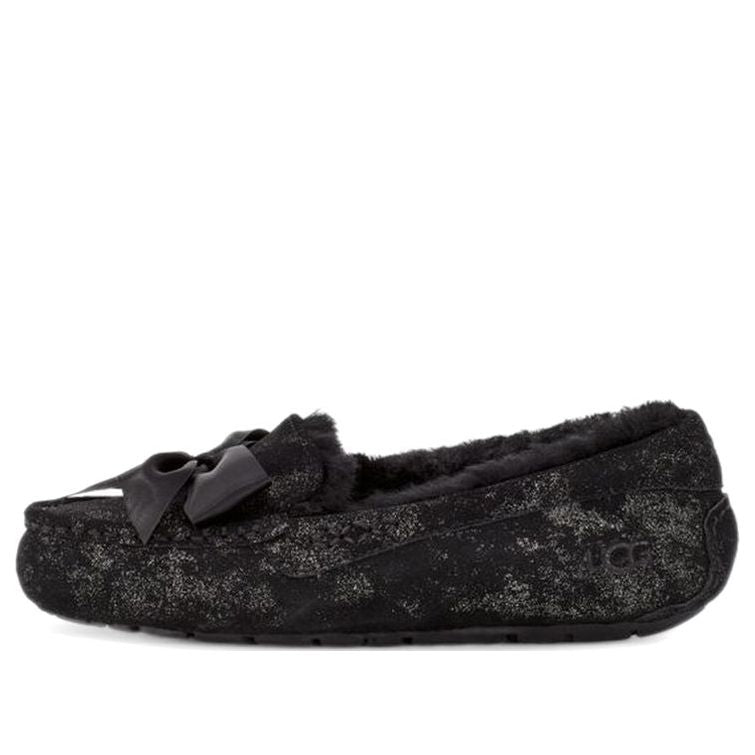 (WMNS) UGG Ansley Bow Glimmer 'Black' 1125830-BLK
