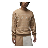 Air jordan essential holiday fleece crew 'Hemp' FD7464-200