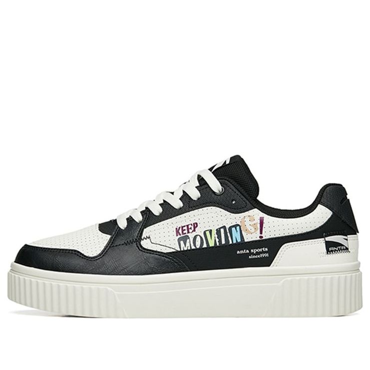 ANTA Classic Lifestyle Low-Top 'Black White' 112238062-2