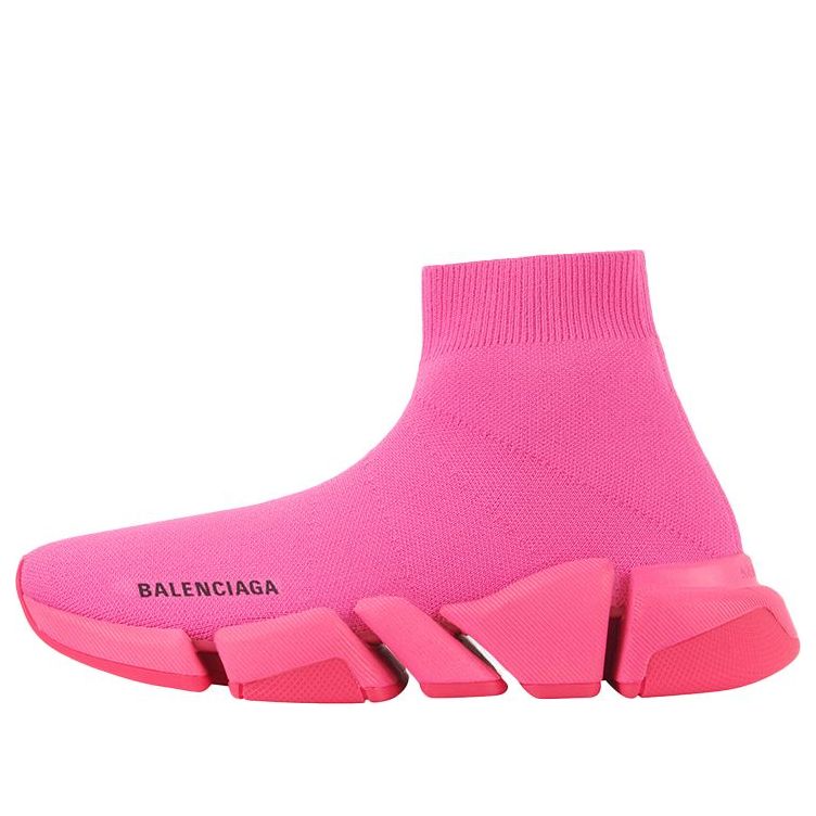 (WMNS) Balenciaga Speed 2 Trainer Knit 'Neon Pink' 617196W17265800