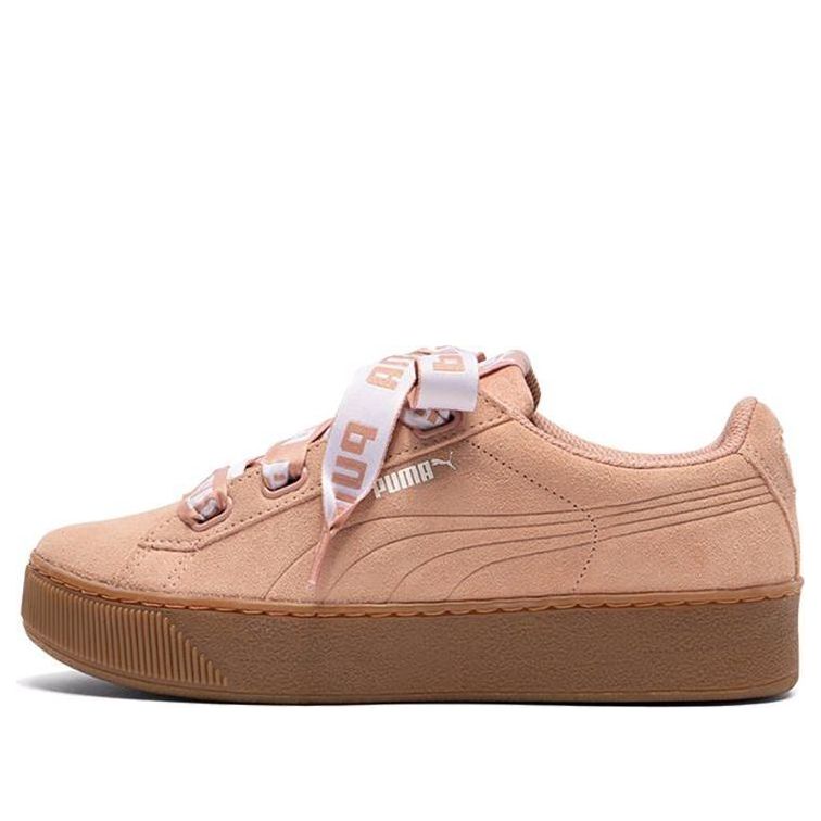 (WMNS) PUMA Vikky Platform Ribbon Pink/Brown 365314-02