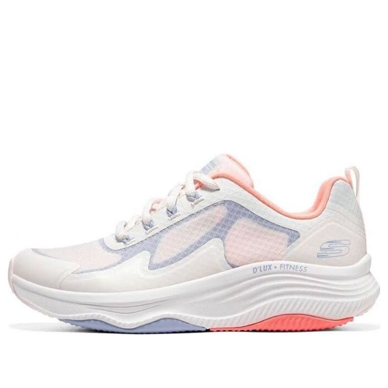 (WMNS) Skechers D'lux Fitness 'White Orange' 149899-LPMT