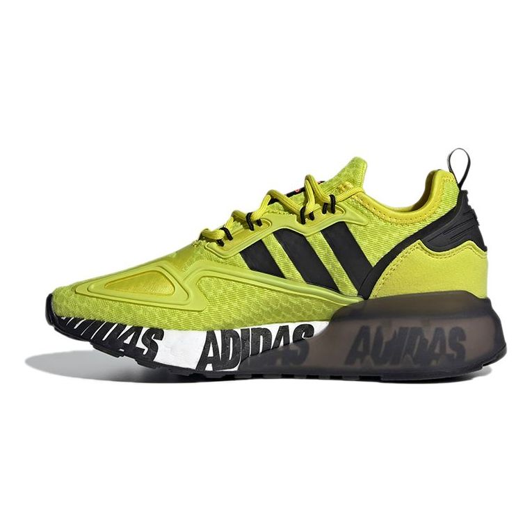 (GS) adidas ZX 2K Boost J 'Bold Logo Graphic - Acid Yellow' FY2638