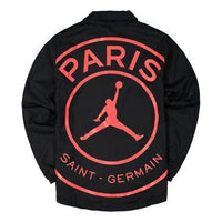 Air Jordan x Paris Saint-Germain Casual Sport Jacket Men's Black BQ4213-011