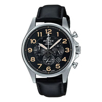 Men's CASIO Minimalistic Strap waterproof Multifunction Watch EFB-508JL-1A Mens Black Analog EFB-508JL-1A2021