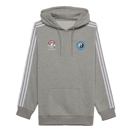 Palace X Adidas originals Graphic Hoodie 'Grey' HB9138