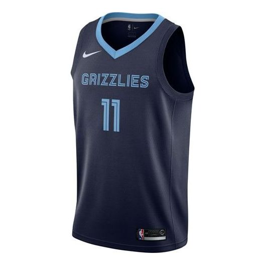 Nike NBA Casual Sports Basketball Vest SW Fan Edition Memphis Gray Memphis Grizzlies 11 Navy Blue AA7095-420