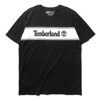 Men's Timberland SS20 Contrasting Colors Logo Printing Short Sleeve Black A22PT001