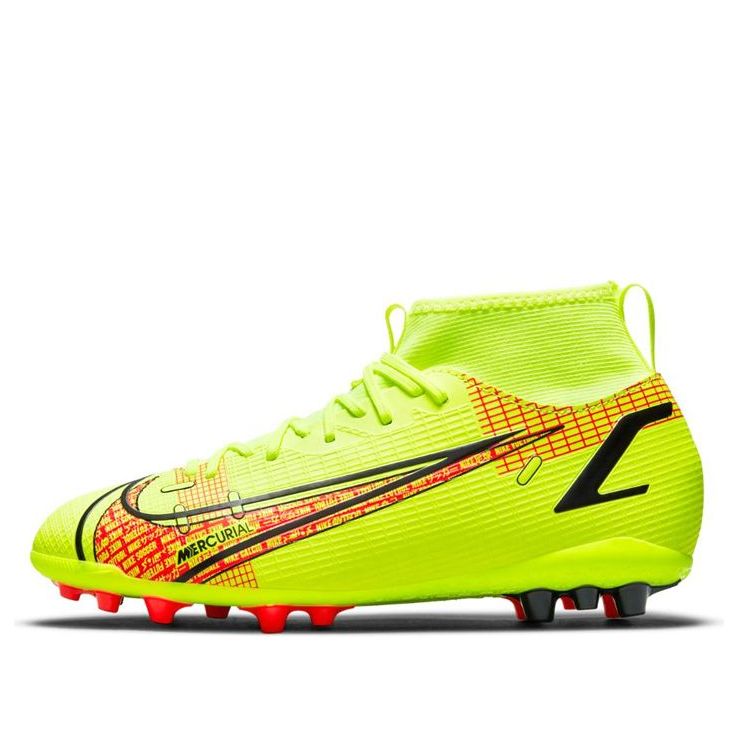 (GS) Nike JR Mercurial Superfly 8 Academy AG Artificial Grass 'Yellow Orange' CV0732-760