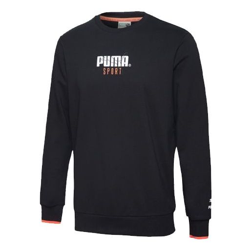 PUMA Casual Round Neck Pullover Black 598134-01