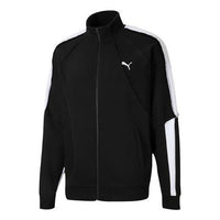 PUMA x ATTEMPT Crossover Embroidered Logo Stand Collar Knit Jacket Black 598258-01