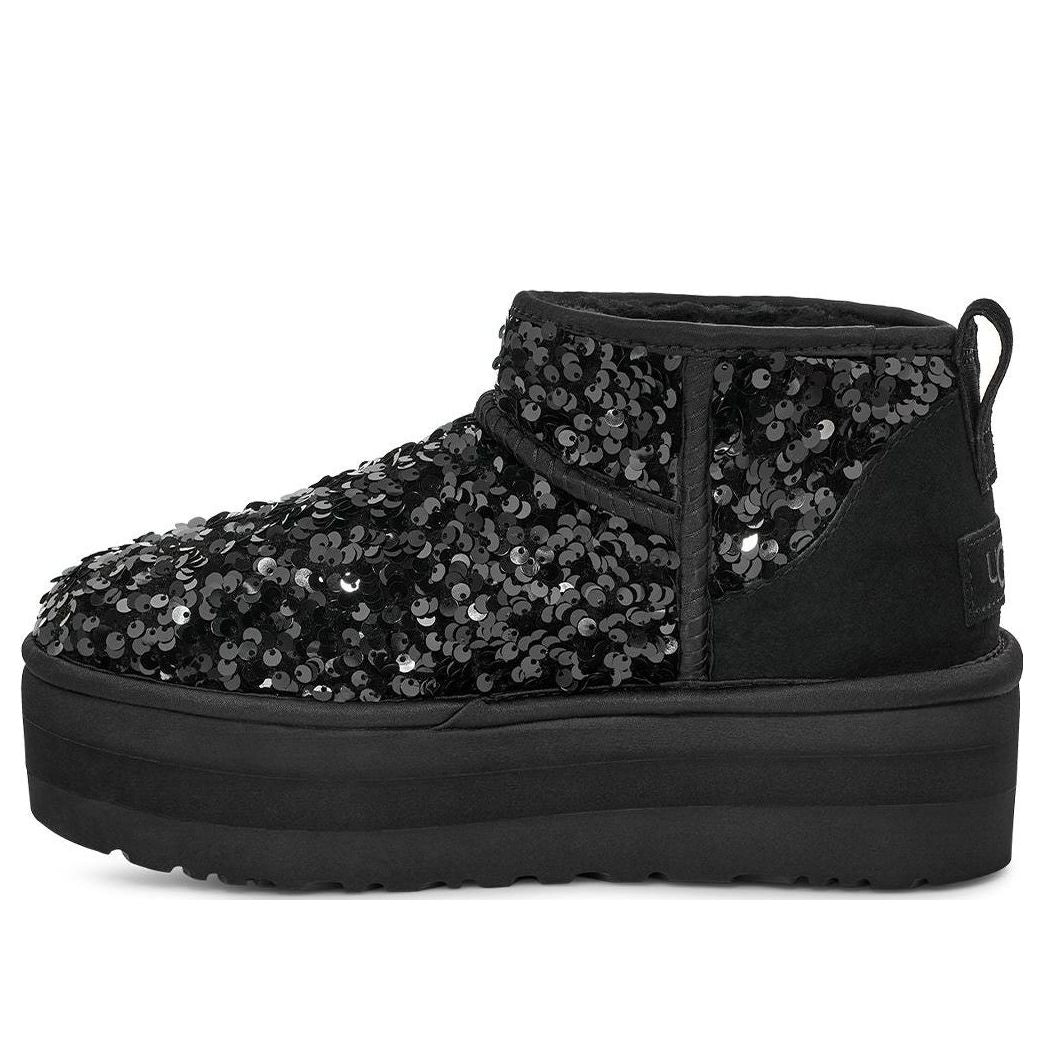 (WMNS) UGG Ultra Mini Chunky Sequin 'Black' 1135060-BLK