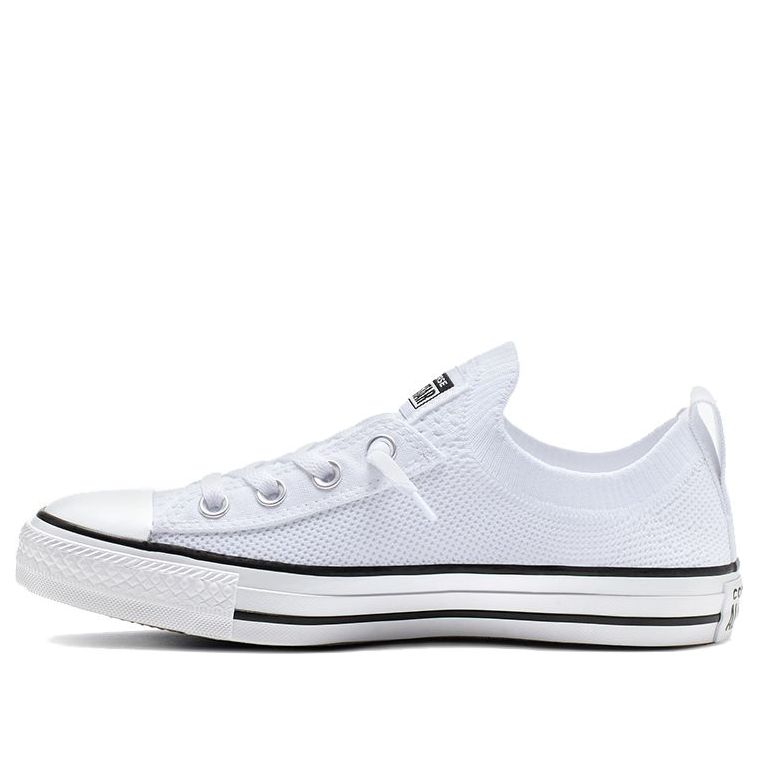(WMNS) Converse Chuck Taylor All Star Shoreline Knit Slip-On 'White Black' 565490F