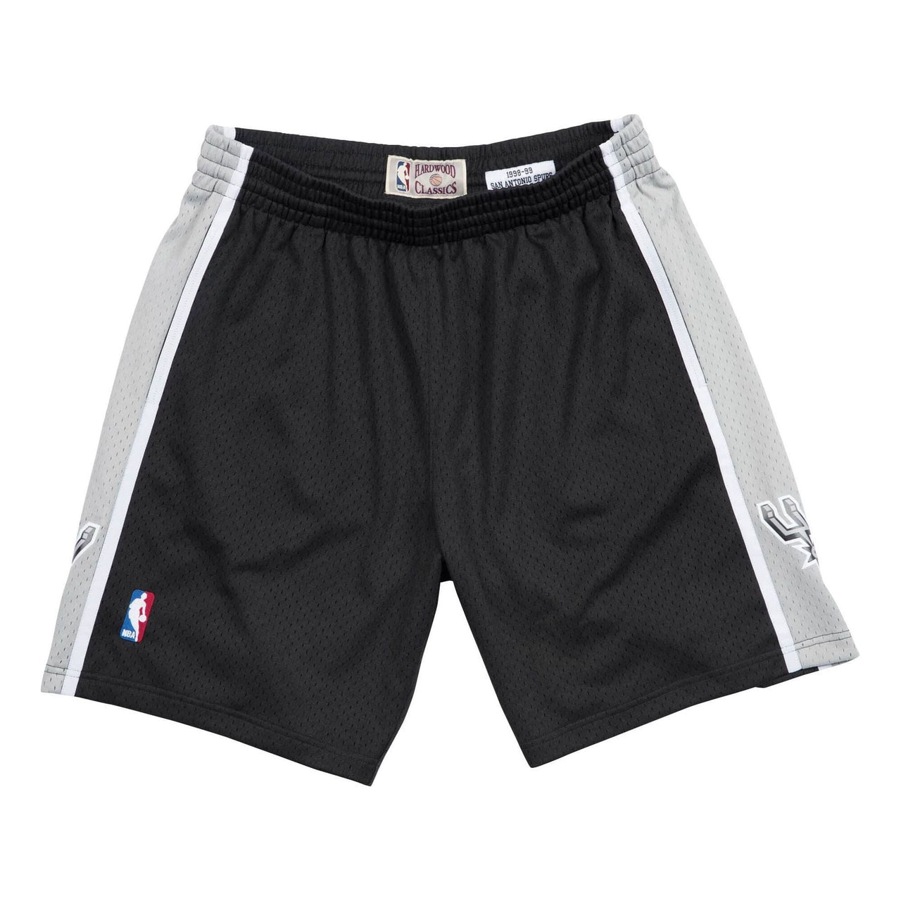 Mitchell & Ness x NBA San Antonio Spurs Road 1998-99 Swingman Shorts 'Black' SMSHGS18251-SASBLCK98