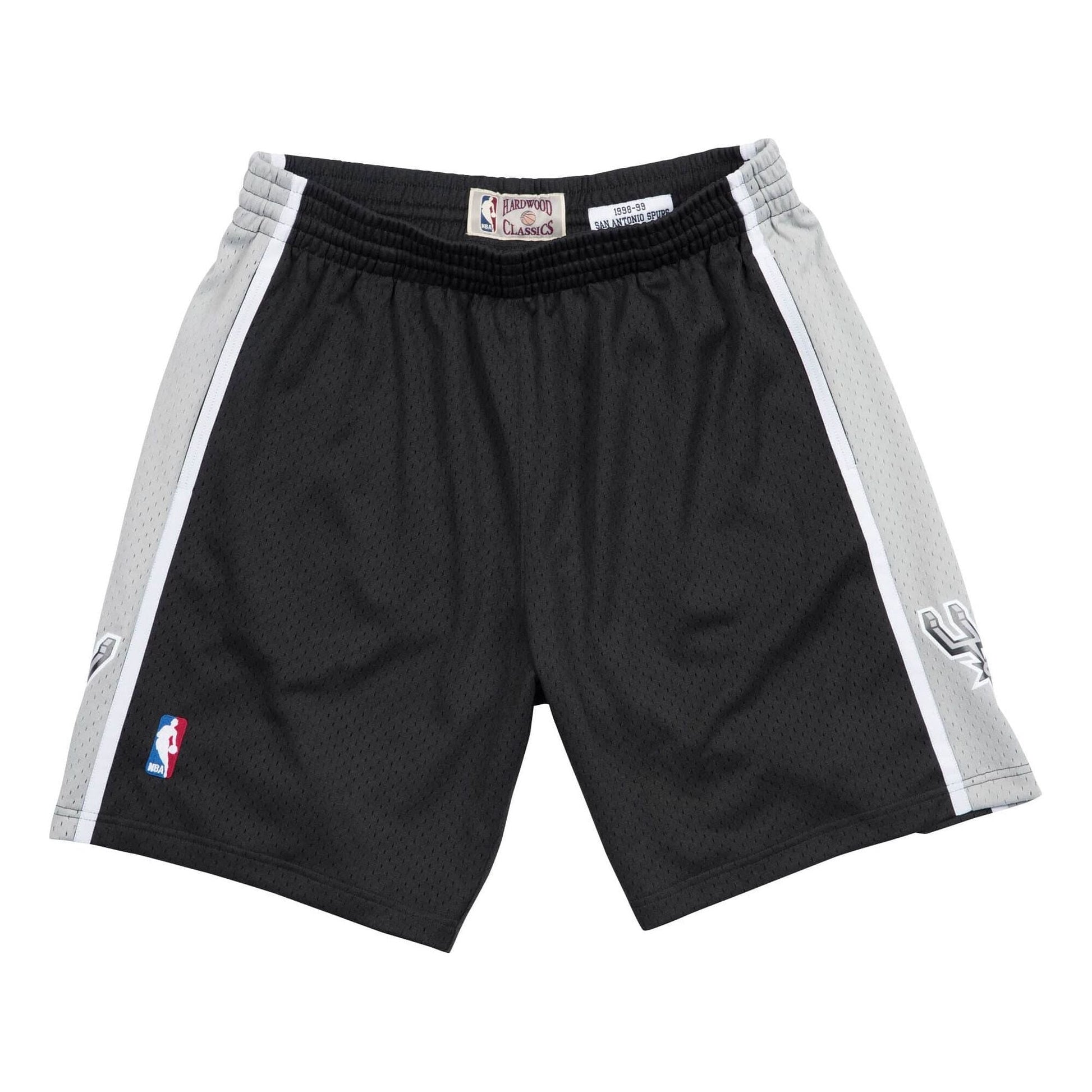Mitchell & Ness x NBA San Antonio Spurs Road 1998-99 Swingman Shorts 'Black' SMSHGS18251-SASBLCK98