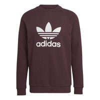 adidas originals Adicolor Classics Trefoil Crewneck Sweatshirt 'Shadow Maroon' HK5293