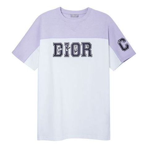Men's DIOR x KENNY SCHARF Crossover SS21 Knit Short Sleeve White 193J646A0554-C880