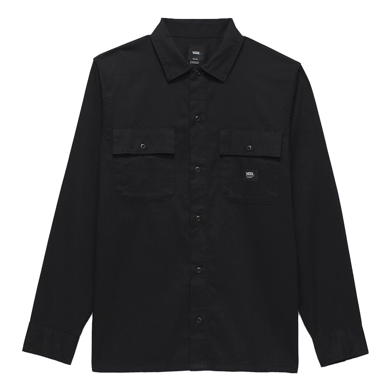 Vans Sparwood Long Sleeve Buttondown Shirt 'Black' VN000AARBLK