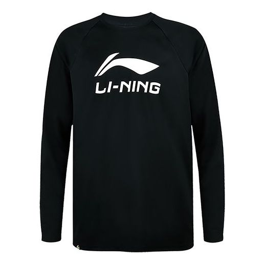 Li-Ning Badminton Series Quick Dry Sports Round Neck Top 'Black' ATLR071-5